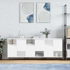 Sideboards 3 units white plywood by vidaXL, Sideboards - Ref: Foro24-3190149, Price: 174,37 €, Discount: %