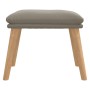 Hellgrauer Samt-Fußhocker 45x29,5x35 cm von vidaXL, Osmanen - Ref: Foro24-341435, Preis: 36,52 €, Rabatt: %