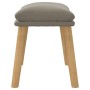 Hellgrauer Samt-Fußhocker 45x29,5x35 cm von vidaXL, Osmanen - Ref: Foro24-341435, Preis: 36,52 €, Rabatt: %