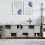 Sideboards 3 units concrete gray plywood by vidaXL, Sideboards - Ref: Foro24-3190153, Price: 173,93 €, Discount: %