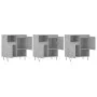 Sideboards 3 units concrete gray plywood by vidaXL, Sideboards - Ref: Foro24-3190153, Price: 171,22 €, Discount: %