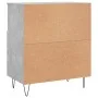Sideboards 3 units concrete gray plywood by vidaXL, Sideboards - Ref: Foro24-3190153, Price: 171,22 €, Discount: %