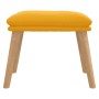Mustard yellow velvet footrest 45x29.5x35 cm by vidaXL, Ottomans - Ref: Foro24-341442, Price: 36,32 €, Discount: %