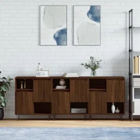 Sideboards 3 Einheiten aus eichenbraunem Sperrholz von vidaXL, Sideboards - Ref: Foro24-3190156, Preis: 176,60 €, Rabatt: %