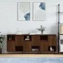 Sideboards 3 units oak brown plywood by vidaXL, Sideboards - Ref: Foro24-3190156, Price: 176,58 €, Discount: %
