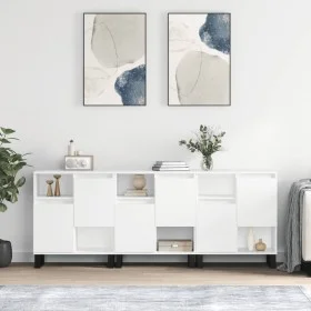 3 white plywood sideboards by vidaXL, Sideboards - Ref: Foro24-3190157, Price: 193,24 €, Discount: %