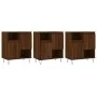 Aparadores 3 uds madera contrachapada marrón roble de vidaXL, Aparadores - Ref: Foro24-3190156, Precio: 176,58 €, Descuento: %