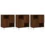 Aparadores 3 uds madera contrachapada marrón roble de vidaXL, Aparadores - Ref: Foro24-3190156, Precio: 178,70 €, Descuento: %