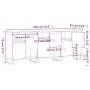 3 Stk. Sperrholz Sideboards weiß von vidaXL, Sideboards - Ref: Foro24-3190157, Preis: 193,24 €, Rabatt: %