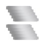 Set 10 paneles divisorios flexibles de acero galvanizado 100x14