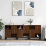 Sideboards 3 Einheiten aus eichenbraunem Sperrholz von vidaXL, Sideboards - Ref: Foro24-3190164, Preis: 194,89 €, Rabatt: %