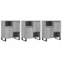Aparadores 3 uds madera contrachapada gris Sonoma de vidaXL, Aparadores - Ref: Foro24-3190163, Precio: 201,90 €, Descuento: %