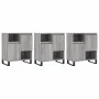 Aparadores 3 uds madera contrachapada gris Sonoma de vidaXL, Aparadores - Ref: Foro24-3190163, Precio: 199,49 €, Descuento: %
