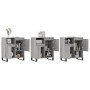 Aparadores 3 uds madera contrachapada gris Sonoma de vidaXL, Aparadores - Ref: Foro24-3190163, Precio: 201,90 €, Descuento: %