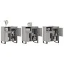 Aparadores 3 uds madera contrachapada gris Sonoma de vidaXL, Aparadores - Ref: Foro24-3190163, Precio: 199,49 €, Descuento: %