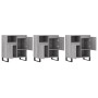 Aparadores 3 uds madera contrachapada gris Sonoma de vidaXL, Aparadores - Ref: Foro24-3190163, Precio: 201,90 €, Descuento: %