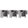 Aparadores 3 uds madera contrachapada gris Sonoma de vidaXL, Aparadores - Ref: Foro24-3190163, Precio: 199,49 €, Descuento: %