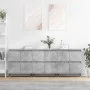 Sideboards 3 units concrete gray plywood by vidaXL, Sideboards - Ref: Foro24-3190193, Price: 190,60 €, Discount: %