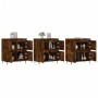 Sideboards 3 Einheiten aus geräuchertem Eichensperrholz von vidaXL, Sideboards - Ref: Foro24-3190194, Preis: 187,74 €, Rabatt: %