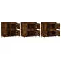 Aparadores 3 uds madera contrachapada roble ahumado de vidaXL, Aparadores - Ref: Foro24-3190194, Precio: 185,46 €, Descuento: %
