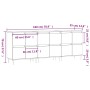 Sideboards 3 Einheiten aus geräuchertem Eichensperrholz von vidaXL, Sideboards - Ref: Foro24-3190194, Preis: 187,74 €, Rabatt: %