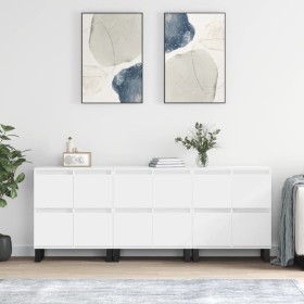 3 Stk. Sperrholz Sideboards weiß von vidaXL, Sideboards - Ref: Foro24-3190205, Preis: 212,05 €, Rabatt: %