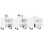 3 Stk. Sperrholz Sideboards weiß von vidaXL, Sideboards - Ref: Foro24-3190205, Preis: 209,97 €, Rabatt: %