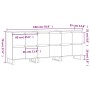 3 Stk. Sperrholz Sideboards weiß von vidaXL, Sideboards - Ref: Foro24-3190205, Preis: 212,05 €, Rabatt: %