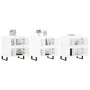 Display cabinets 3 units plywood white gloss by vidaXL, Sideboards - Ref: Foro24-3190207, Price: 278,11 €, Discount: %