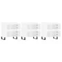 Display cabinets 3 units plywood white gloss by vidaXL, Sideboards - Ref: Foro24-3190207, Price: 278,11 €, Discount: %