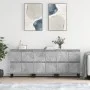 Aparadores 3 uds madera contrachapada gris hormigón by vidaXL, Sideboards - Ref: Foro24-3190209, Price: 232,20 €, Discount: %