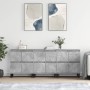 Aparadores 3 uds madera contrachapada gris hormigón by vidaXL, Sideboards - Ref: Foro24-3190209, Price: 235,49 €, Discount: %