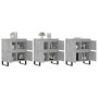 Aparadores 3 uds madera contrachapada gris hormigón by vidaXL, Sideboards - Ref: Foro24-3190209, Price: 235,49 €, Discount: %