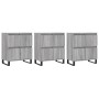 Aparadores 3 uds madera contrachapada gris Sonoma de vidaXL, Aparadores - Ref: Foro24-3190211, Precio: 234,61 €, Descuento: %
