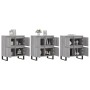 Aparadores 3 uds madera contrachapada gris Sonoma de vidaXL, Aparadores - Ref: Foro24-3190211, Precio: 234,61 €, Descuento: %
