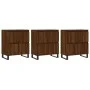 Sideboards 3 units oak brown plywood by vidaXL, Sideboards - Ref: Foro24-3190212, Price: 260,03 €, Discount: %