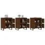 Sideboards 3 units oak brown plywood by vidaXL, Sideboards - Ref: Foro24-3190212, Price: 260,03 €, Discount: %