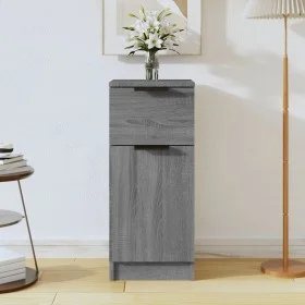 Sonoma gray plywood sideboard 30x30x70 cm by vidaXL, Sideboards - Ref: Foro24-817002, Price: 52,36 €, Discount: %