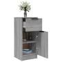 Sonoma graues Sperrholz-Sideboard 30x30x70 cm von vidaXL, Sideboards - Ref: Foro24-817002, Preis: 53,19 €, Rabatt: %