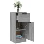 Sonoma graues Sperrholz-Sideboard 30x30x70 cm von vidaXL, Sideboards - Ref: Foro24-817002, Preis: 52,36 €, Rabatt: %
