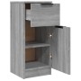 Sonoma graues Sperrholz-Sideboard 30x30x70 cm von vidaXL, Sideboards - Ref: Foro24-817002, Preis: 53,19 €, Rabatt: %