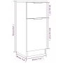 Sonoma graues Sperrholz-Sideboard 30x30x70 cm von vidaXL, Sideboards - Ref: Foro24-817002, Preis: 52,36 €, Rabatt: %