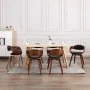 Esszimmerstühle 6 Einheiten aus gebogenem Holz und Kunstleder von vidaXL, Essstühle - Ref: Foro24-3054813, Preis: 939,57 €, R...