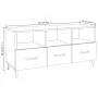 TV-Möbel Sperrholz Räuchereiche 102x35x50 cm von vidaXL, TV-Möbel - Ref: Foro24-817498, Preis: 84,81 €, Rabatt: %