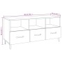 TV-Möbel Sperrholz Räuchereiche 102x35x50 cm von vidaXL, TV-Möbel - Ref: Foro24-817498, Preis: 85,90 €, Rabatt: %