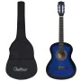 Beginner Classical Guitar with Blue Case 3/4 36" by vidaXL, Guitars - Ref: Foro24-3055888, Price: 68,96 €, Discount: %