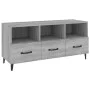 Mueble de TV madera contrachapada gris Sonoma 102x35x50 cm de vidaXL, Muebles TV - Ref: Foro24-817499, Precio: 88,60 €, Descu...
