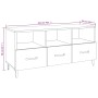 TV-Schrank aus grauem Sonoma-Sperrholz, 102 x 35 x 50 cm von vidaXL, TV-Möbel - Ref: Foro24-817499, Preis: 89,73 €, Rabatt: %