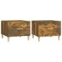 Coffee table 2 pcs engineered wood smoked oak 50x50x40cm by vidaXL, Coffee table - Ref: Foro24-817532, Price: 59,99 €, Discou...