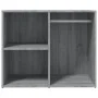 Mueble vestidor madera contrachapada gris Sonoma 80x40x65 cm de vidaXL, Taquillas y armarios de almacenamiento - Ref: Foro24-...